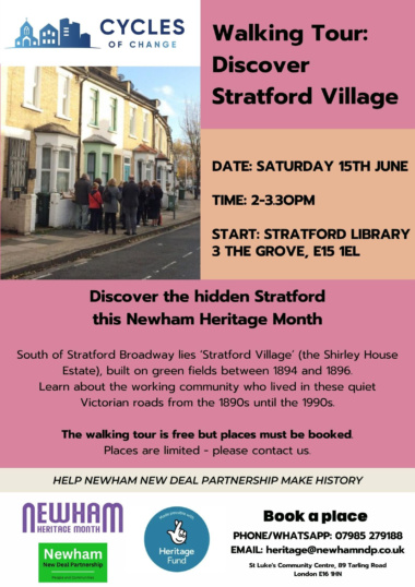 Stratford walking tour flyer
