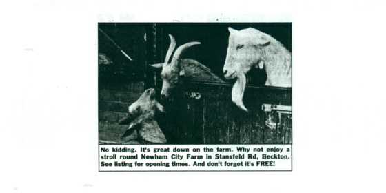 Newham City Farm 1992 image from Newham archives