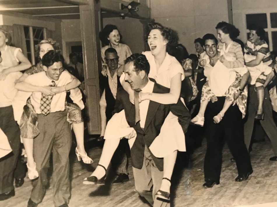 Young couples dancing