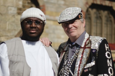 A Grime MC and a Pearly King