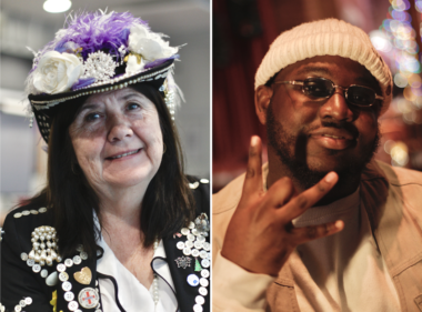 A Pearly Queen and a a Grime MC
