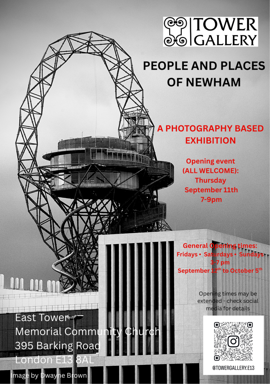 Tower Gallery exhibition flyer