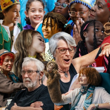 Immediate Theatre image collage of faces