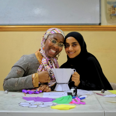 Two female Muslim artists