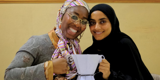 Two female Muslim artists