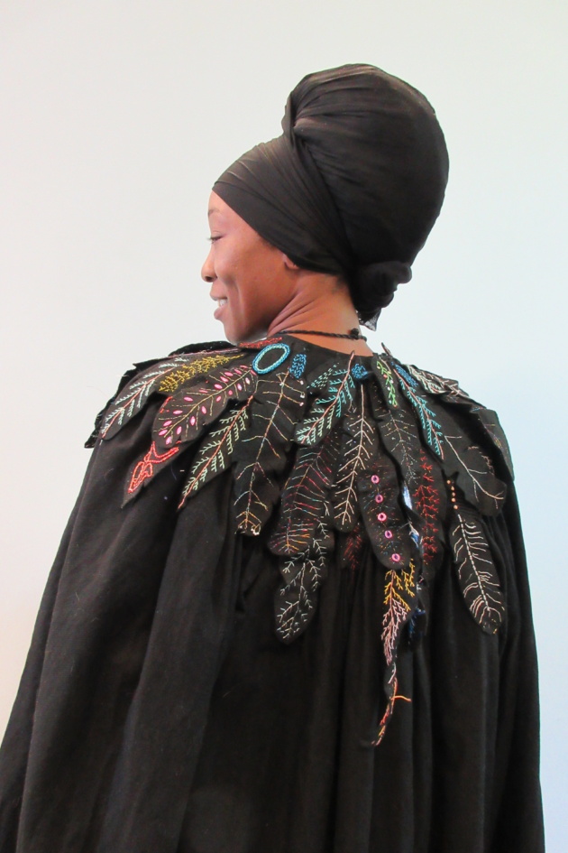 Crow Gown, designed and finished Sonia Tuttiett