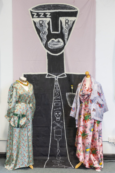 Costumes with Parrot textile
