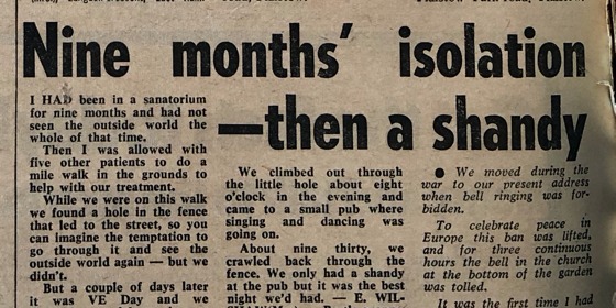 Shandy story newspaper clipping